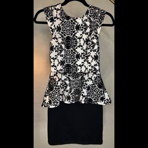 NEW condition peplum mini dress